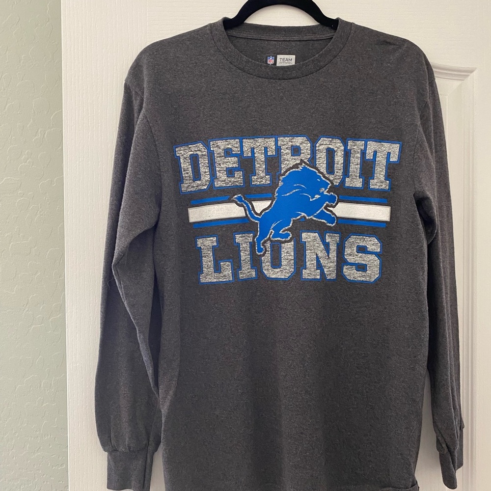 Detroit Lions Gray Long Sleeve Tee